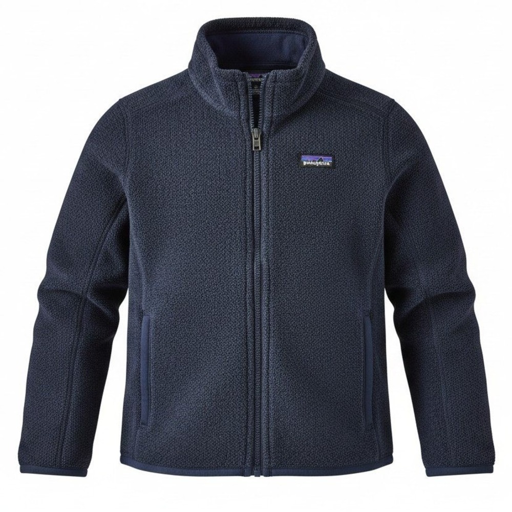 Patagonia Better Sweater Jacket Kids Size M 10 Navy Blue Full Zip Fleece